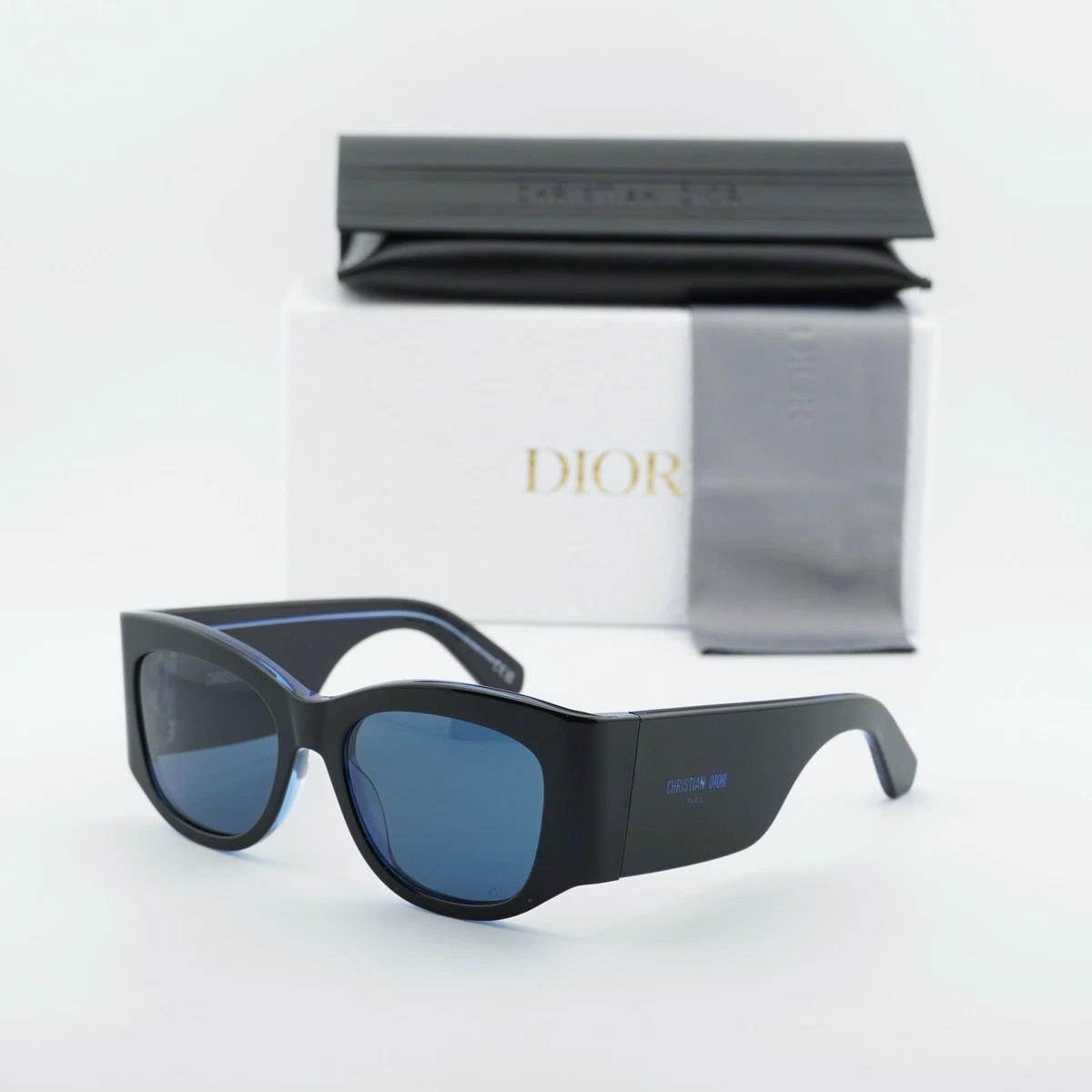 Dior Blue Square Sunglasses for Women for sale | eBay