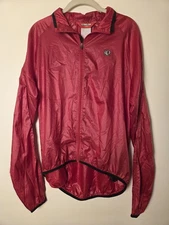Pearl Izumi Womens L Select Series Rain Wind Cycling Jacket Red Lightweight 