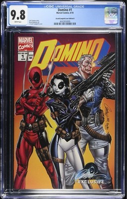 Domino #1  J. Scott Campbell B Variant CGC 9.8