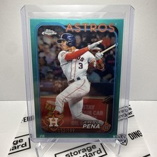 2024 Topps Chrome - Aqua Lava Refractor #244 Jeremy Pena 152 /199 Houston Astros