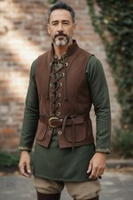 medieval leather vest