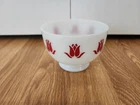 Vintage Fire King Tulip Bowl Oven Ware Cottage Cheese Bowl Milk Glass