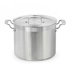 NutriChef 12QT Stainless Steel Stockpot Heavy-Duty Non-Allergic Non-Toxic w/Lid