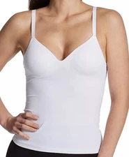 MAIDENFORM Tummy Tucking Foam Cup White Firm Control Cami Womens Sz S M L XL