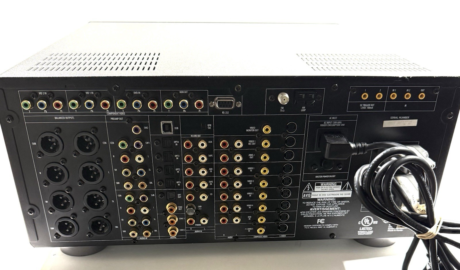 Outlaw 990 7.1 Channel Preamp Processor with DVI to HDMI adaptors