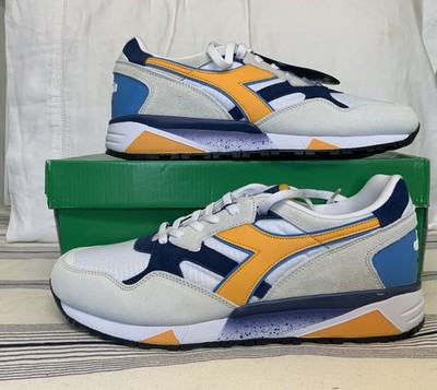 Diadora N9002 WHITE TWILIGHT BLUE SNEAKERS NEW SIZE 12