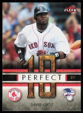 2007 Fleer Perfect 10 David Ortiz Boston Red Sox #PA-DO