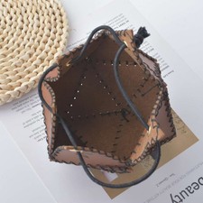 Stylish Leather Drawstring Bag for RPG Board Game Waterproof & Portable