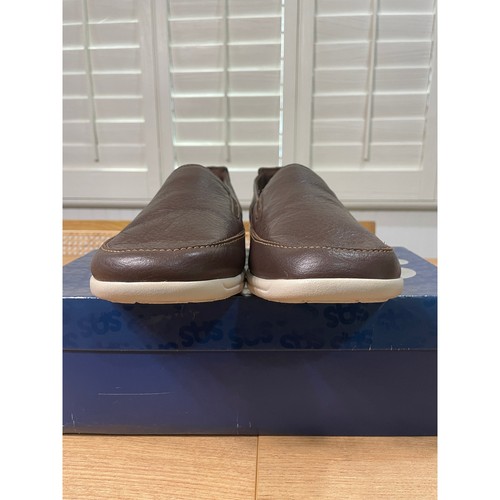 SAS Mens Weekender Oporto Slip On Loafer Brown Leather Size 12.5 Wide NIB - Picture 7 of 13