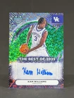 Kam Williams 2025-26 Bowman U Best Green /99 Best fo 2025 AUTO Kentucky