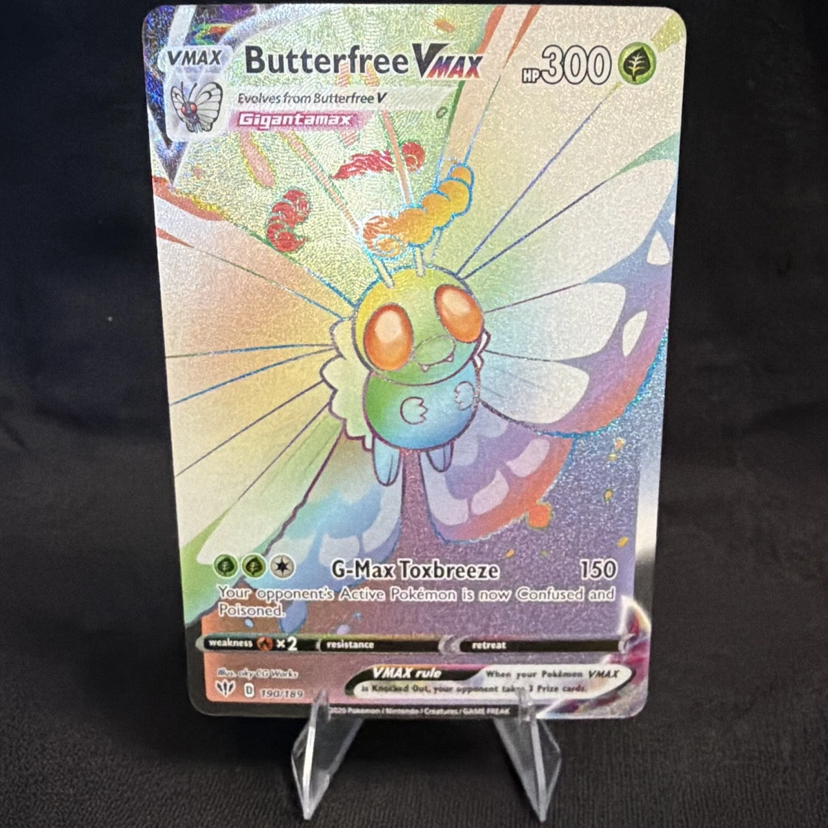 Butterfree VMAX 190/189 Swsh03: Darkness Ablaze for sale | eBay