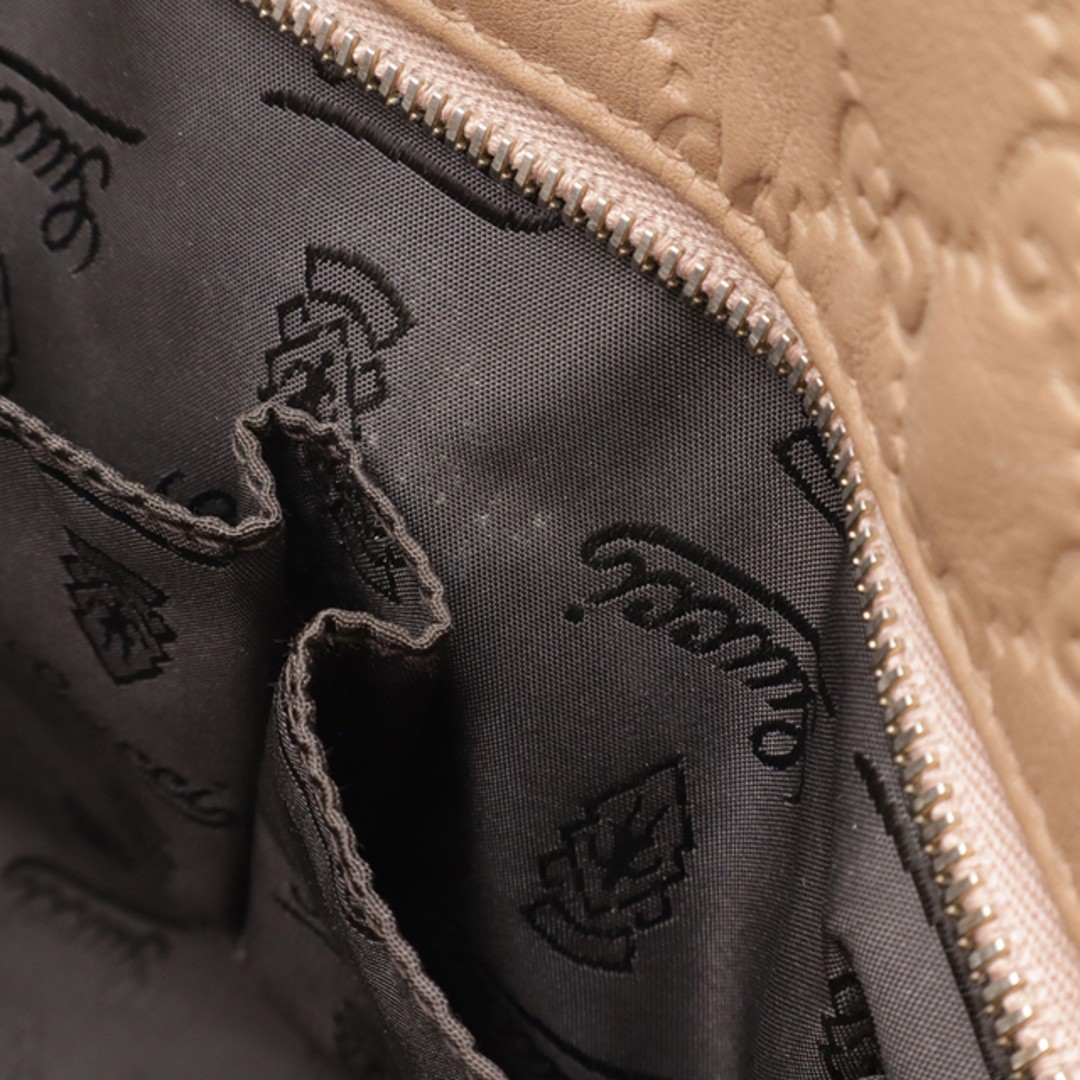 Gucci Guccisima Beige Leather Tote Bag Shoulder AB Used 37x27.5x12cm thumbnail 8