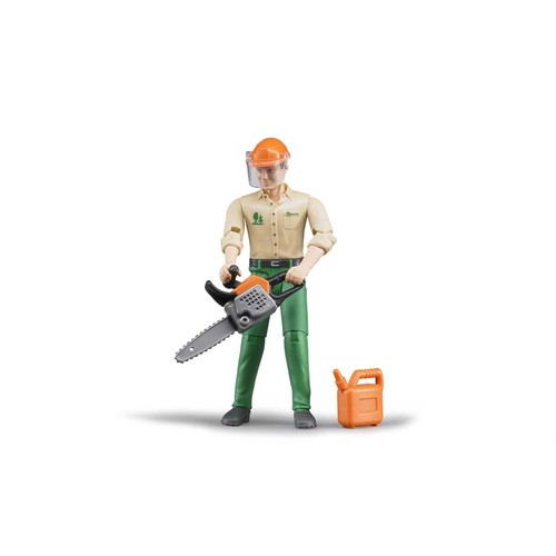 Bruder Toys Forestry Worker with Accessories Action Figure 60030