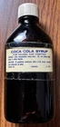 Rare Vintage Coca-Cola Medicine Syrup Amber Bottle Almost Full 50+ Yrs
