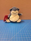Pokemon Snorlax Plush Hasbro w Tags Vintage 1999 Pocket Monster Toy 5 inch