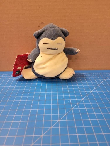 Pokemon Snorlax Plush Hasbro w Tags Vintage 1999 Pocket Monster Toy 5 inch