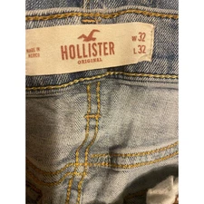 Hollister Men’s  Light Wash Bootcut Jeans Blue Size 32