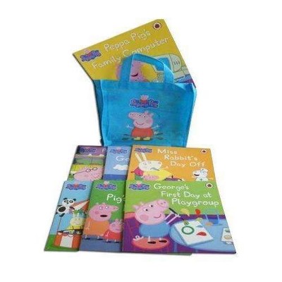 Peppa Pig Collection 10 Books Set in a Bag Children Picture Flat Blu | Ladybird 
