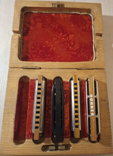 HOHNER Mundharmonika Set Marine Band MS, Blue...