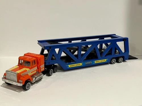 1985 Super GoBots Staks Semi Truck with Working Trailer and Lifts - Bandai Tonka