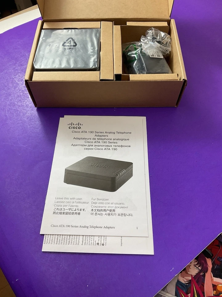 Cisco ATA 192 Analog Telephone Adapter – ATA192-3PW-K9 – VoIP & SIP Adapter - Image 4 of 4