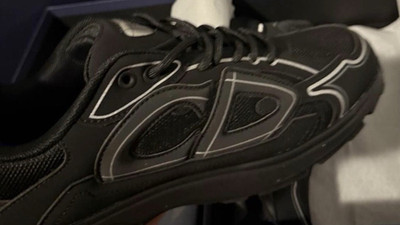 Dior B30 Men s Black Low Top Lace-Up Casual Athletic Sneakers