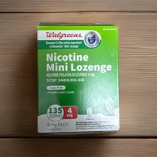 Walgreens Nicotine Lozenge Mint Flavor- 72 Count 4 mg 5/25