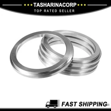 4pcs OD 82mm to ID 66.1mm Aluminum Alloy Car Hub Centric Rings Wheel Spacer New