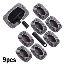 Car Window Cleaner Brush Kit Car Windshield Cleaning Tool Soft Long Brush Handle