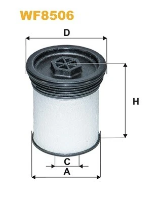 WF8506 ENGINE FUEL FILTER WIX FILTERS FOR VAUXHALL ANTARA 2.2L 120KW,135KW - Picture 4 of 7