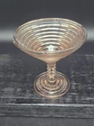 Vintage Manhattan Pink Depression Glass Compote by Anchor Hocking Glass Company
