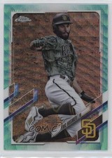 2021 Topps Chrome Aqua Wave Refractor 72/199 Eric Hosmer #112 sy5