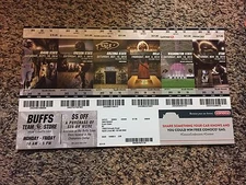 2016 COLORADO BUFFALOES COLLEGE FOOTBALL SEASON TICKET STUB STRIP SHEET SET 