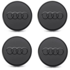 Original Audi Radzierkappen Nabenkappe Nabendeckel Felgendeckel schwarz 
