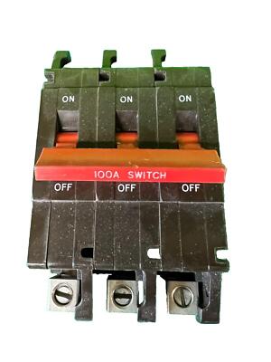 Crabtree dreipoliger Hauptschalter 100 Amp C-50