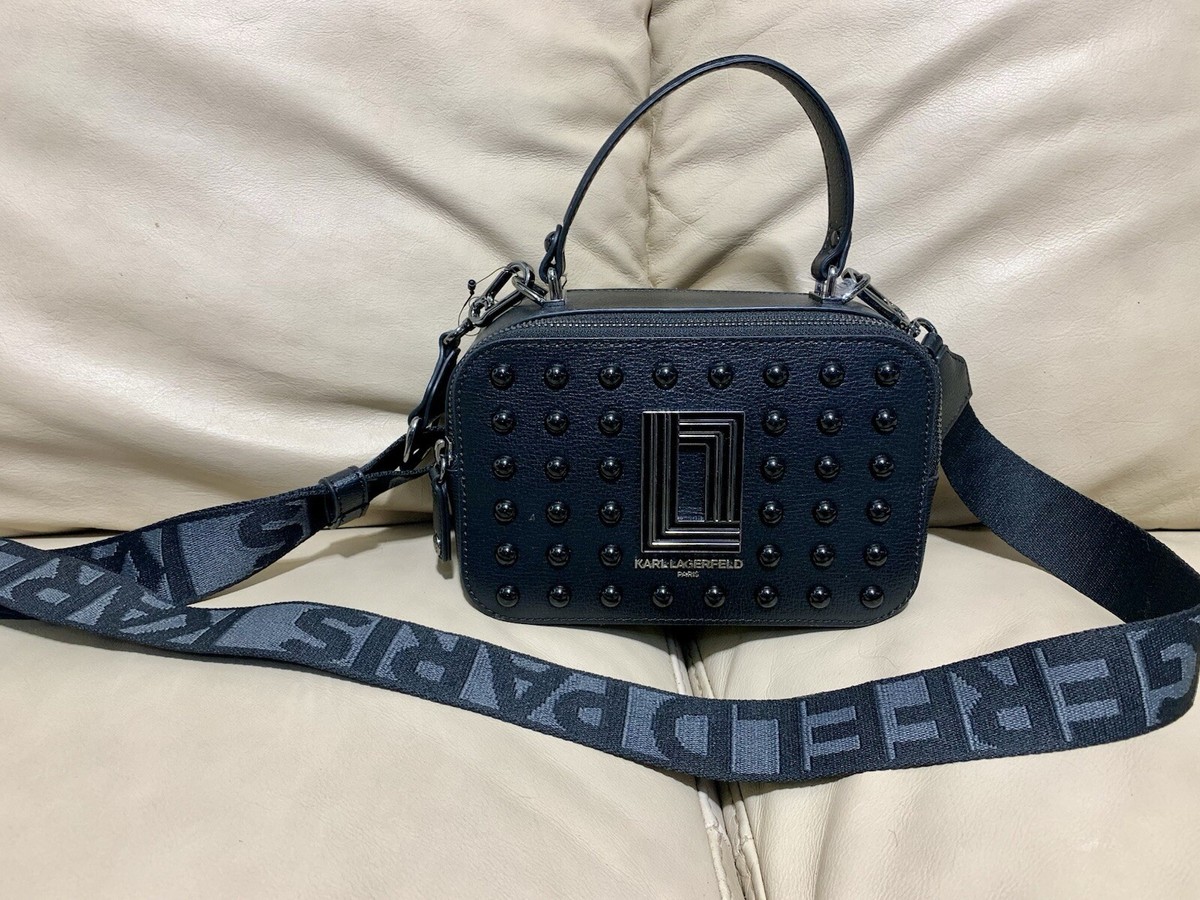 バッグ 00s Karl Lagerfeld body bag studs bk Y2K K/SIGNATURE SMALL STUDDED CROSSBODY BAG | Black | Women | KARL