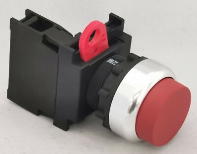 A22R-TR-10M Omron 22mm Pushbutton Switch Red SPST-NO Momentary
