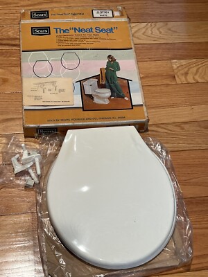 Vintage Sears Toilet Seat “Neat Seat” complete in Open Box 42