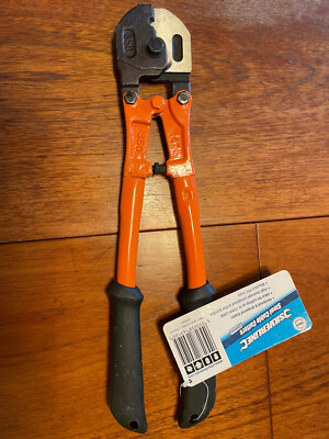 Silverline Stahlkabelschneider oranger Griff fast neu mit Box und Etikett