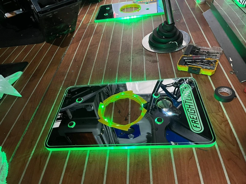 Base de assento com luzes para Peterbilt / Kenworth/freightliner /international/Mack. - Imagem 2 de 3