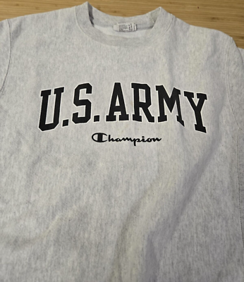 Champion Reverse Weave US Army Sweatshirt Men's Small Graphic Logo