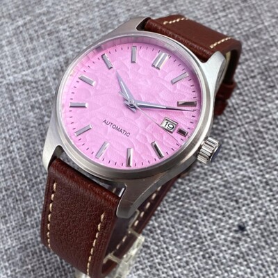 Pink Dial 20BAR Diving 39mm NH35A Automatic Men Watch Sapphire