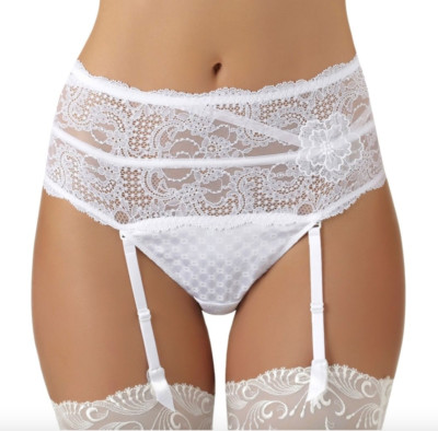 Aubade Coco Blues White superder tanga Size 2 /UK10