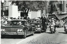 HARLIN VEASEY Signed Photo JFK JOHN F KENNEDY ASSASSINATION AUTO COA