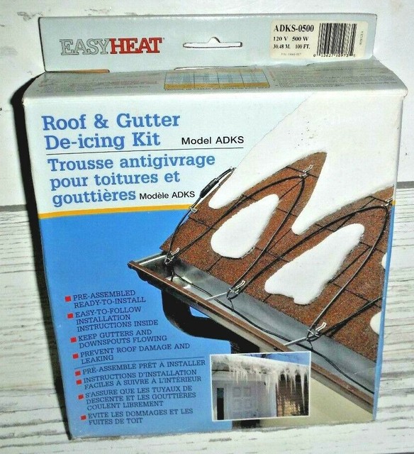 New Easy Heat Roof and Gutter 100' Deicing Kit eBay