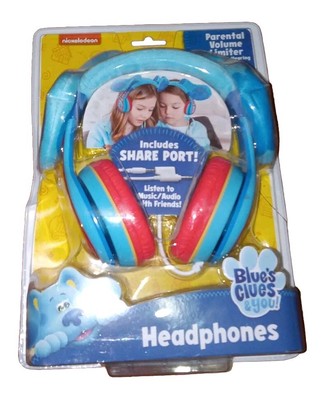 eKids Blue s Clues Headphones for Kids, Over The Ear Headphones Blues Clues NEW 
