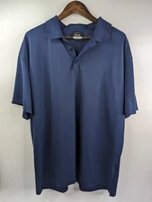 Nike Dri Fit Men's Polo Shirt Size 2XL Navy Blue Golf Polo 203690-410