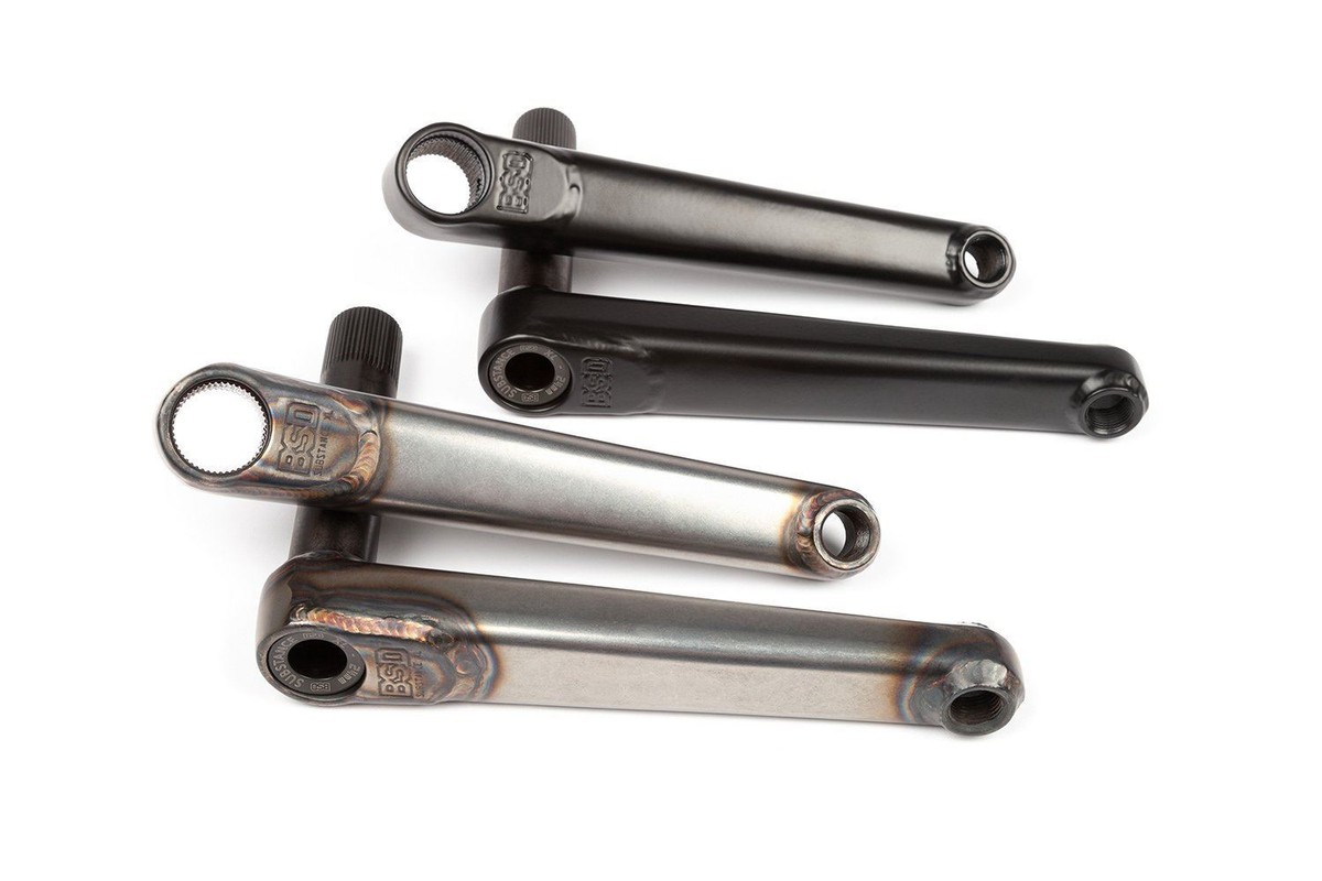 BSD Substance XL V2 BMX Cranks with Mid Bottom Bracket Black