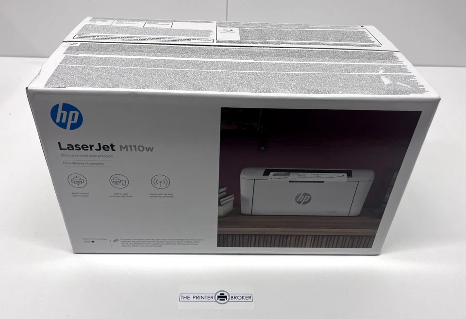 HP LaserJet M110w A4 Mono Laser Printer 7MD66F - Image 2 of 4