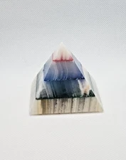 Stunning Multi-colored smooth Gemstone pyramid